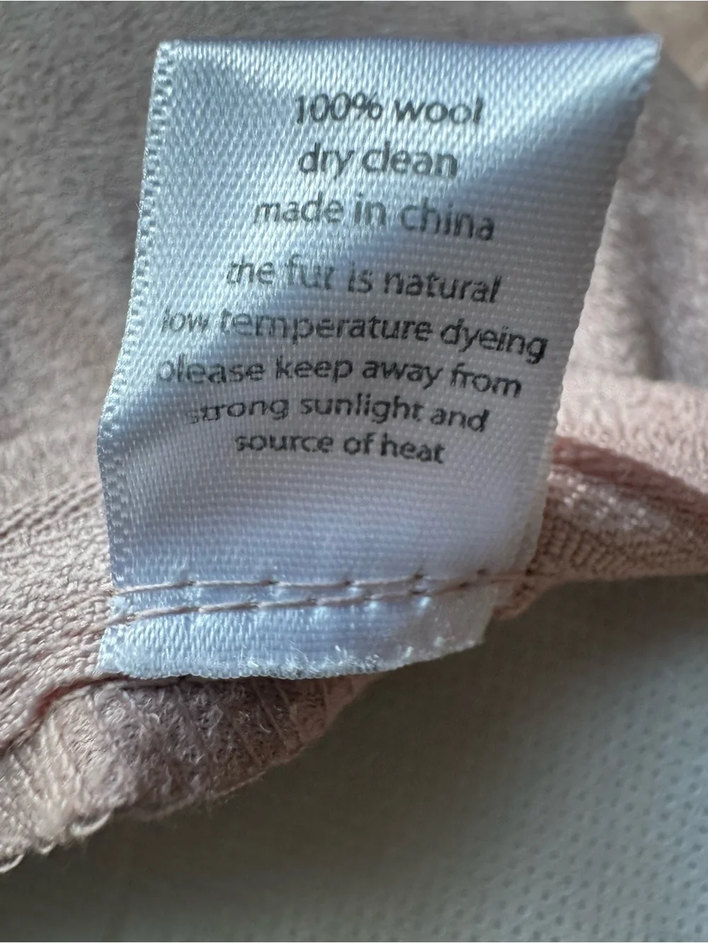 🔥Mongolian Lamb Pillow Dusty Rose Price Firm!